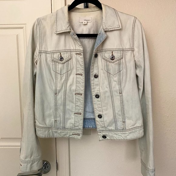 Halogen Bleached-Out Wash Denim Jacket (Size XS) - Picture 2 of 8